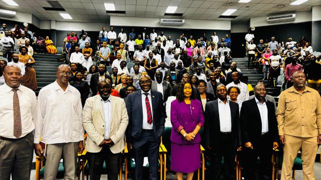 WINDHOEK, 29 JANUARY 2026 – The staff members of the Ministry of Agriculture, Fisheries, Water and Land Reform, led by their minister, Inge Zaamwani, held an address for stakeholders and staff in Windhoek. (Photo by: Uakutura Kambaekua) NAMPA.
