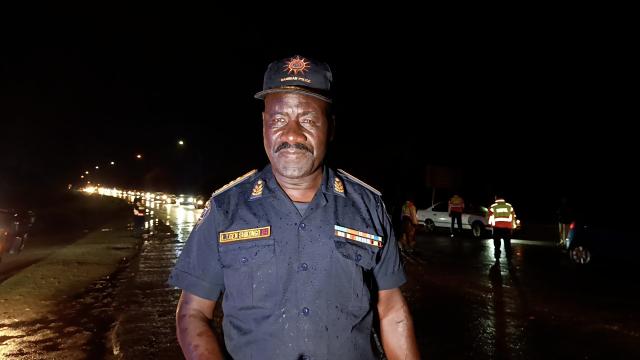 WINDHOEK, 30 January 2026 - Inspector General of the Namibian Police Force (NamPol), Lieutenant General Joseph Shikongo, spearheads the crime prevention operation which began on 30 January 2026. (Photo by: Ali Negumbo) NAMPA