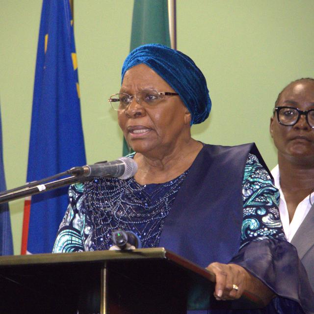 WINDHOEK, 04 February 2026 - Swapo Party President Netumbo Nandi-Ndaitwah at the opening of the induction workshop for party lawmakers (Photo: Andreas Thomas) NAMPA
