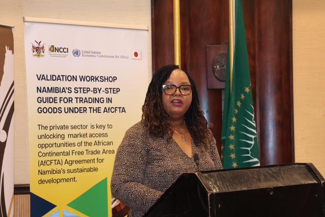 WINDHOEK, 05 FEBRUARY 2026 - Chief of the Subregional Initiative Section at Economic Commission for Africa (ECA) subregional office for Southern Africa (SRO-SA), Zodwa Mabuza. (Photo by: Chelva Wells) NAMPA