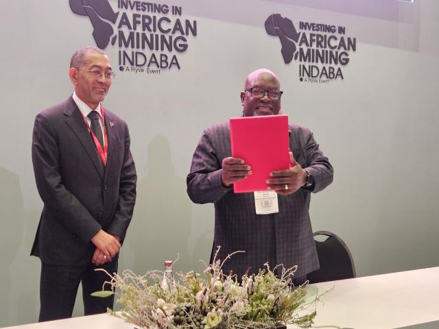 CAPE TOWN, 09 February 2026 - Modestus Amutse, Minister of Industries, Mines and Energy, at the Mining Indaba in Cape Town, South Africa. (Photo contributed) NAMPA