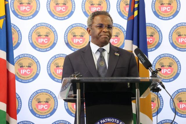 WINDHOEK, 10 FEBRUARY 2026 - Panduleni Itula, leader of the Independent Patriots for Change, on Tuesday announced that his party rejects the proposed Petroleum (Exploration and Production) Amendment Bill, 2025. (Photo by: Uakutura Kambaekua) NAMPA.