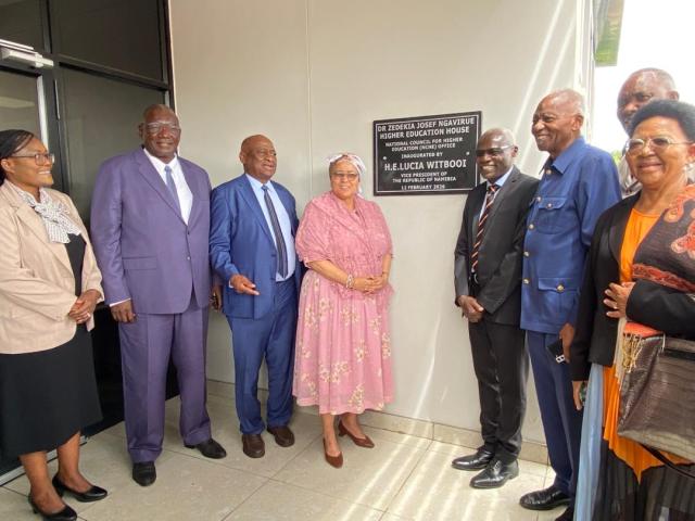 WINDHOEK, 12 FEBRUARY 2025 - Vice President Lucia Witbooi (C) pictured amongst delegates during the innauguration of the National Council For Higher Education (Photo: Simsolia Kambonde) NAMPA