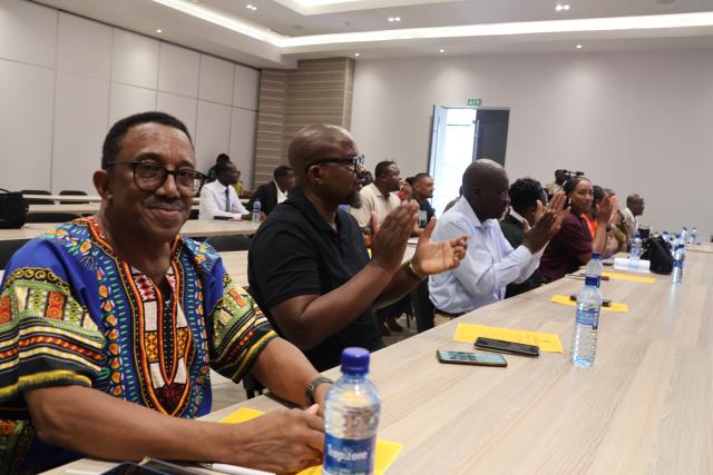 OTJIWARONGO, 24 February 2024 - A section of community members, local and regional constituency councillors at the official launch of the 2026 Otjozondjupa Governor's Cup at Otjiwarongo on Tuesday morning. (Photo by: Mulisa Simiyasa) NAMPA