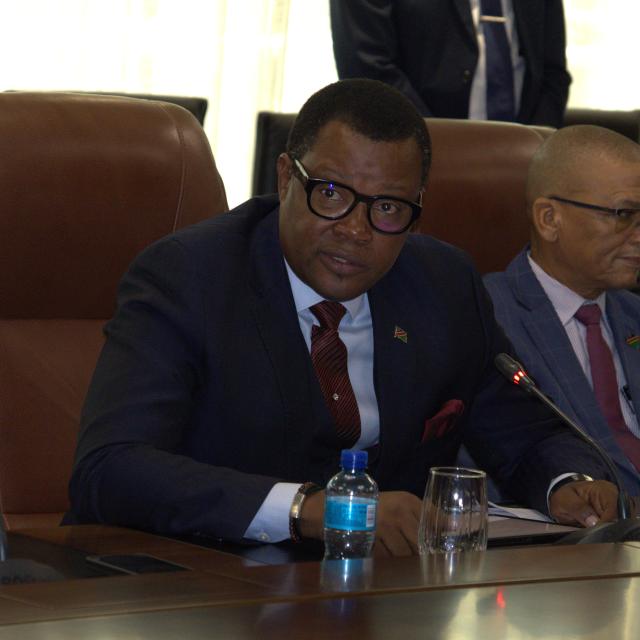 WINDHOEK, 25 February 2026 - PDM leader McHenry Venaani pictured during a meeting with President Netumbo Nandi-Ndaitwah at State House on Wednesday. (Photo by: Andreas Thomas) NAMPA