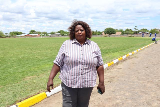 GROOTFOMTEIN, Grootfontein sports officer, Hertha Masule gives an update on the technical committee preparations of the Otjozondjupa Governor's Cup to be played at the Omulunga Sports Stadium on Saturday. (Photo by: Mulisa Simiyasa) NAMPA