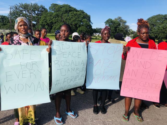 KAHENGE, 27 February 2026 - The residents of Kahenge held a candlelight vigil at Kahenge village, Nkurenkuru Constituency on Friday , for Rosalia Andonyo, (39), who was allegedly raped and murdered last Friday by a 22-year-old Grade 9 learner from a local school.

(Photos Lylie Joel)
 NAMPA