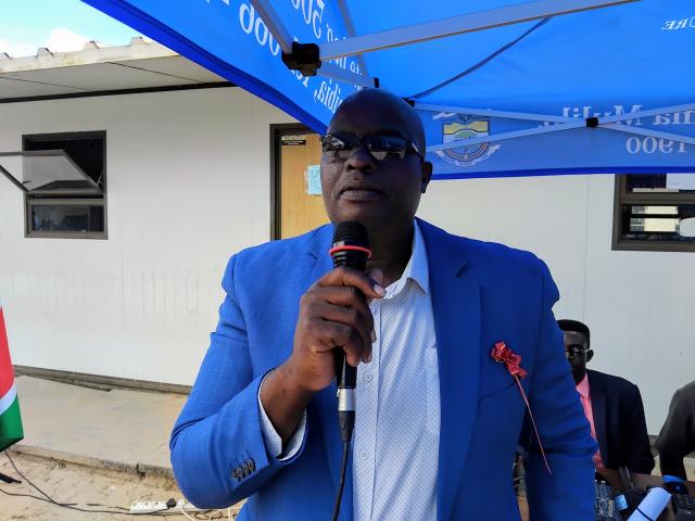 KATIMA MULILO, 06 March 2026 - Rosco Lukubwe the Inspector of Education for the Katima Mulilo Circuit in the Zambezi region delivers the keynote address at the celebration of the 11th African Day of School Feeding at Ngweze Primary School on Friday.
(Photo: Michael Mutonga Liswaniso) NAMPA
