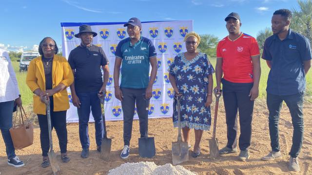 TSINTSABIS, 07 March 2026- Oshikoto governor Sacky Kathindi (M) during the official launch of the Tsintsabis basic sport facility on Saturday.

(Photo: Max Henrich) NAMPA 