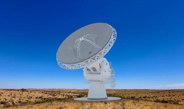 WINDHOEK, 09 March 2026 - An illustration of the millimeter-wavelength radio telescope. (Photo: Contributed) NAMPA 