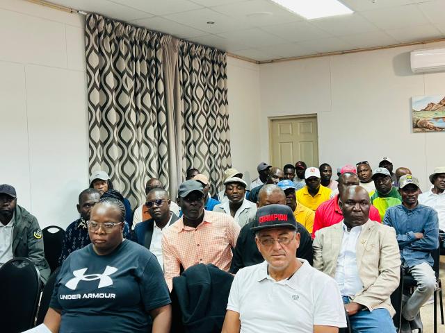 WALVIS BAY, 07 March 2026 - Empolyers and employees of the fishing industry during recent consultations on the Government Employment Redress Programme with the ministries of Agriculture, Fisheries, Water and Land Reform as well as Justice and Labour Relations at Walvis Bay. (Photo contributed) 