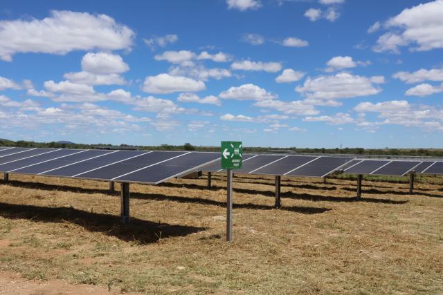 OTJIWARONGO, 12 March 2026 - A section of the Otjiwarongo ANIREP-HopSol solar plant. (Photo by: Mulisa Simiyasa) NAMPA