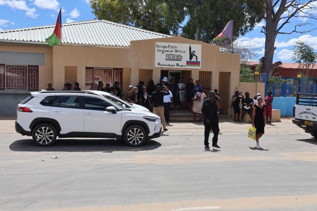 OTJIWARONGO, 12 March 2026 - The Swapo Party Women's Council (SPWC) at Otjiwarongo on Thursday afternon gathered to denounce and condemn the brutal murder of the late Petronella Sabatha who was killed at her house in Etambi location by an 18-year-old suspect at the town on Monday. (Photo by: Mulisa Simiyasa) NAMPA