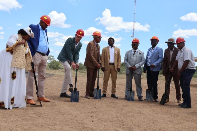 OKAKARARA, 13 March 2026 - The groundbreaking ceremony on Friday afternoon to pave way for the construction of a new primary school at Otumborombonga village outside Okakarara in the Otjozondjupa Region. (Photo by: Mulisa Simiyasa) NAMPA