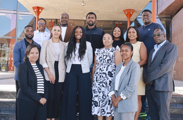 WINDHOEK, 17 MARCH 2026 - Bank of Namibia employees pose for a photo. (Photo: Contributed) NAMPA 