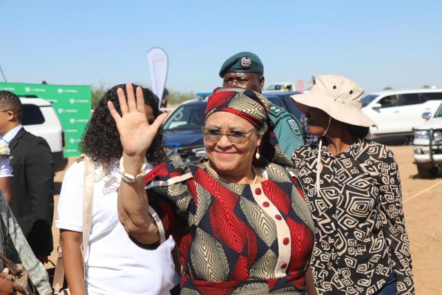 MARIENTAL, 18 March 2026 - Vice-President, Lucia Witbooi during the launch of the Government Institutions Pension Fund (GIPF) Pension-Backed Home Loan Scheme in Mariental, Hardap Region. (Photo contributed) 