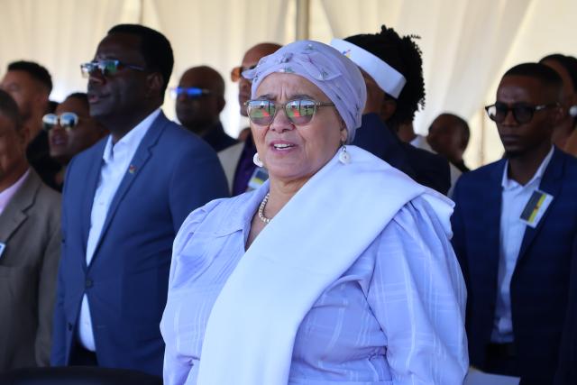 KEETMANSHOOP, 19 March 2026 - Vice President Lucia Witbooi delivers the keynote address and officially opens the Keetmanshoop Vocational Training Centre. (Photo by: Chelva Wells) NAMPA 