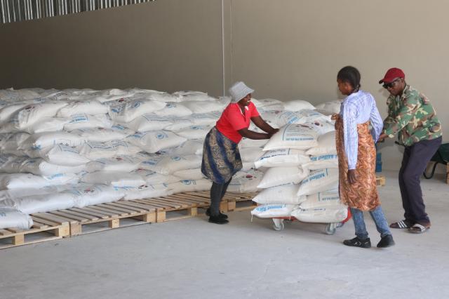 OMUTHIYA, 20 March 2026- The rice bags donated to Oshikoto region.

(Photo: Oshikoto Regional Council)