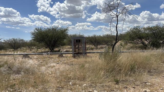 ONDJEOMBARANGA,22 March 2026 - The small pipeline which transports treated portable water to the residents of Otjimbingwe village and all the surrounding communities from Karibib. (Photo by)
