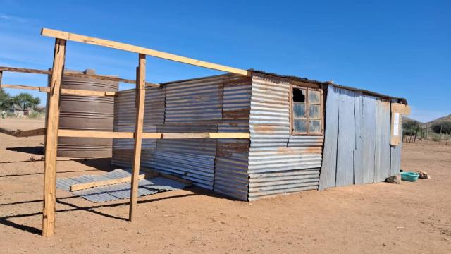 NEU-SCHWABEN, 22 March 2026 - A kindergarten and literacy classroom structure at the Neu-Schwaben small-scale mining settlement in the Otjimbingwe area. (Photo by: Isabel Bento) NAMPA