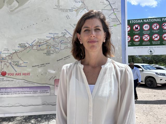 28 March, Etosha- KFW Development Bank Country Representative, Beatrice Lucke. (Photo by Eba Kandovazu). NAMPA