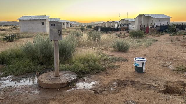 OMARURU, 20 March 2026 - A prepaid water meter at one of the residential areas at Omaruru. (Photo by: Isabel Bento) NAMPA