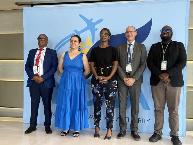 WINDHOEK, 31 MARCH 2026 - Namibian delegates and Switzerland delegates at the  Official launch of Feasibility Study on the Promotion of Sustainable Aviation Fuels on Tuesday. (Photo by: Justina Shuumbwa) NAMPA