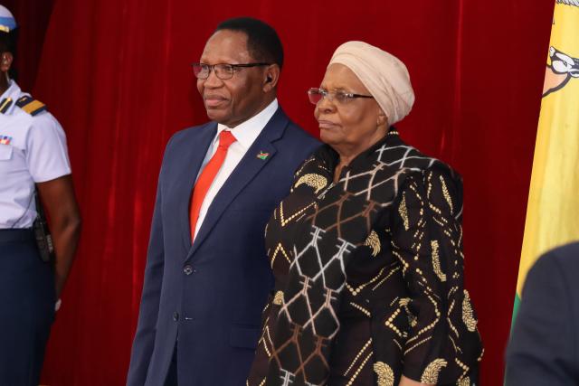 WINDHOEK, 02 April 2026 - Newly appointed Minister in the President Charles Mubita with President Netumbo Nandi-Ndaitwah at State House (Photo: Andreas Thomas) NAMPA
