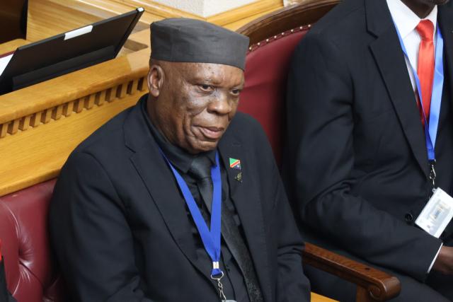 WINDHOEK, 08 April 2026 - Leader of the National Democratic Party, Martin Lukato Lukato, at State Of the Nation Address (SONA) by President Netumbo Nandi-Ndaitwah. (Photo by: Ali Negumbo)NAMPA