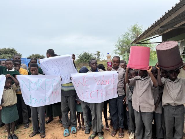 CANCHANA, 15 April 2026- Residents of Canhana village and students at Rainer Mungungu Combined School in Tondoro Constituency, have been without electricity and water since a Nored transformer failed on 31 March.

(Photo: Lylie Joel)
NAMPA
