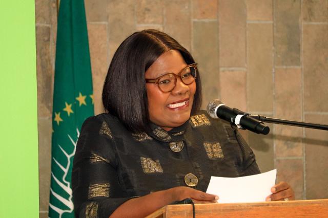 OSHAKATI, 15 April 2026 - Deputy Minister of Urban and Rural Development  
 Evelyn !Nawases-Taeyele during the official opening of the 22nd Annual Conference and Annual General Meeting  (AGM) of the Namibian Association of Local Authority Officials (NALAO),  at Ongwediva on Wednesday. (photo by: Ester Hakaala)