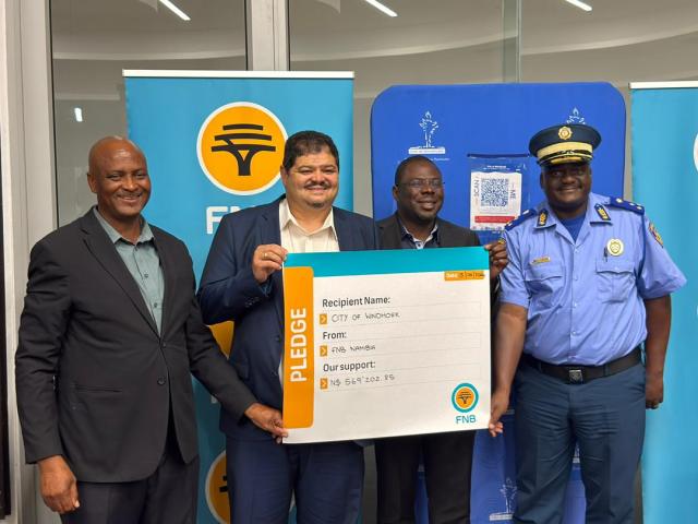WINDHOEK, 16 April 2026 - First National Bank (FNB) Namibia on Wednesday announced a partnership with the City of Windhoek (CoW) to advance the capital’s Smart City agenda, with a focus on improving public safety through enhanced surveillance infrastructure. (Photo: Contributed) 