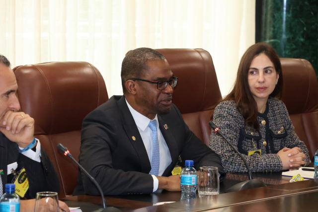 WINDHOEK, 16 April 2026 – Shell Executive Vice President for Exploration, Strategy & Portfolio for Integrated Gas & Upstream Eugene Okpere, during a meeting at State House (Photo: Andreas Thomas) NAMPA