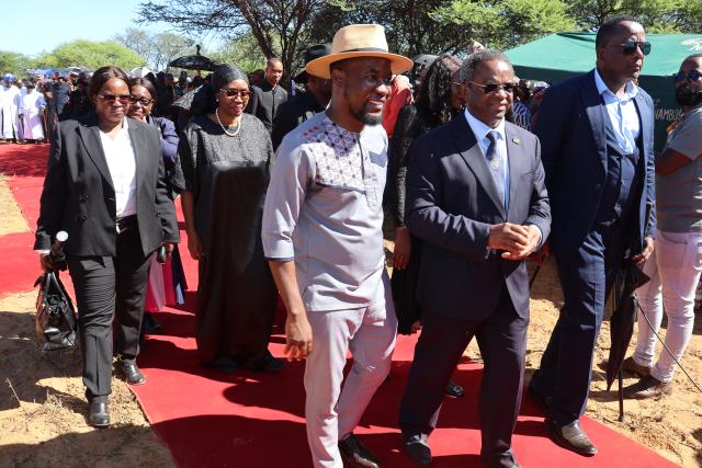 GAM, 19 April 2026 - A section of Parliamentarians at Gam on Sunday afternoon for the burial of the late James Uerikua and son. (Photo by: Mulisa Simiyasa) NAMPA