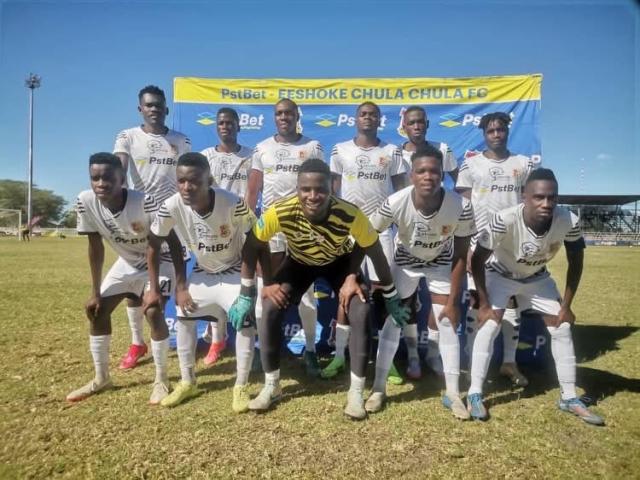 OSHAKATI, 19 April 2026-Eeshoke Chula- Chula FC team on Sunday at Oshakati Independence Stadium before playing against Bucks Buccaneers. (Photo: contributed)