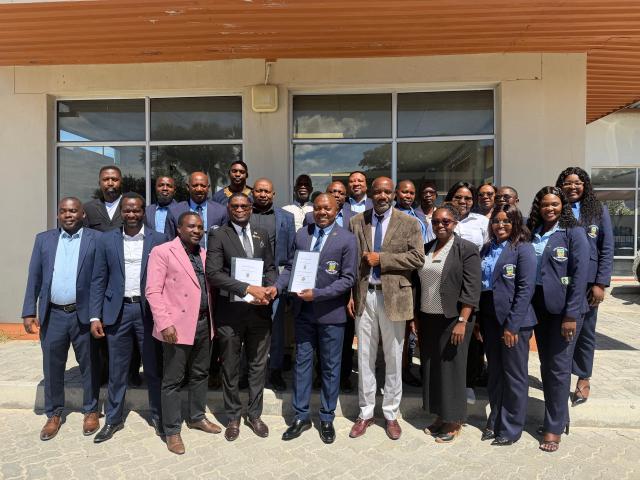 NKURENKURU, 20 April 2026-The Kavango West Regional Council and the Rundu Vocational Training Centre on Monday signed a Memorandum of Understanding at the Kavango West Regional Council offices to strengthen skills development, service delivery, and project execution across the region.
(photo: Lylie Joel)
NAMPA