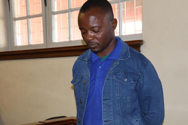 OTJIWARONGO, 23 April 2026 - The 35-year-old Shiwana Antonio, a suspected mandrax and cannabis dealer appears Thursday morning in the Otjiwarongo Magistrate's Court where he was denied bail. (Photo by: Mulisa Simiyasa) NAMPA 