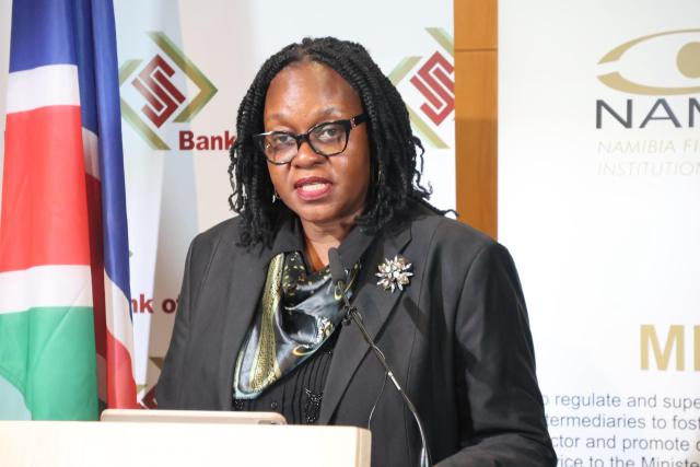 WINDHOEK, 30 April 2026 - Deputy CEO: Prudential Supervision at Namfisa, Erna Motinga speaking during the Financial Stability Report 2026. (Photo by: Chelva Wells) NAMPA 