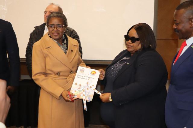 WINDHOEK, 07 MAY 2026 - Minister of Environment, Forestry and Tourism Indileni Daniel (L) and the Minister of Home Affairs, Immigration, Safety and Security Lucia Iipumbu (R) officially launched the National Customer Service Excellence Initiative to enhance customer service standards at all ports of entry. (Photo: Contributed)