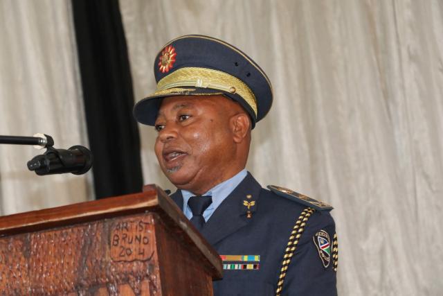 KATIMA MULILO, 08 May 2026 – Outgoing Zambezi Regional Commander Commissioner Andreas Shilelo, has proposed the acquisition of horses to be used on the "porous" Zambezi Region's borderline with neighbouring countries if the region is to curb transnational crimes such as cattle theft among others.

(Photo: Contributed) 