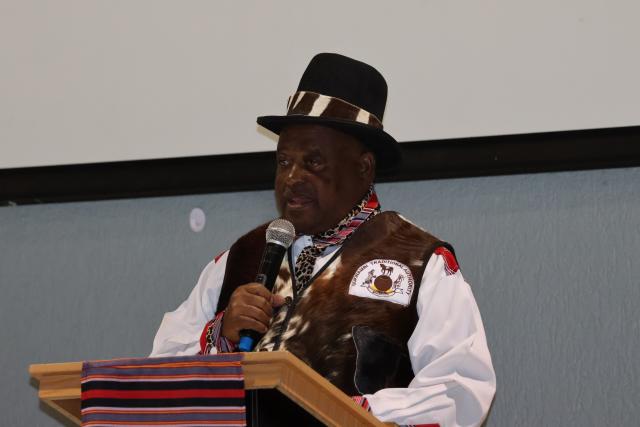 WINDHOEK, 09 May 2026 – Uukwambi Traditional Authority Chairperson Chief Herman Iipumbu (Photo: Andreas Thomas) NAMPA