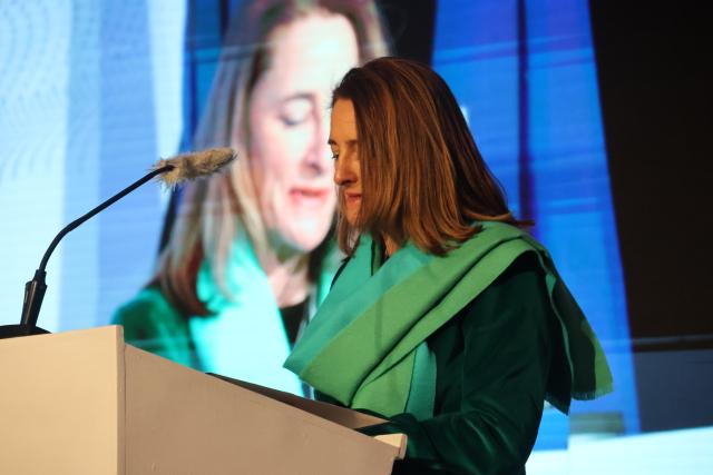 WINDHOEK, 12 May 2026 - Ana Beatriz Martins, Ambassador and Head of the EU Delegation to Namibia, delivers remarks at the official opening of the second Namibia–EU Business Forum in Windhoek on Tuesday.

(Photo by: Chelva Wells) NAMPA 