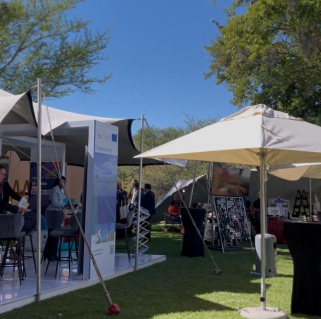 WINDHOEK, 12 MAY 2026 - Exhibitors at the second edition of the Namibia-EU Business Forum in Windhoek. (Photo by: Justina Shuumbwa) NAMPA