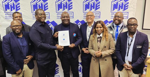 WINDHOEK, 12 MAY 2026 - The MTC team and NHE team at the official MoU signing between the two entities in Windhoek. (Photo: Contributed) 