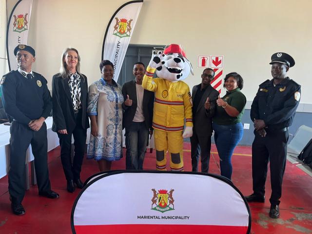 MARIENTAL, 15 May 2026- The Mariental Municipality on Friday officially launched    ‘Sparky the Mascot’ to Boost Fire Safety Awareness in the town

(Photo:Contributed)
NAMPA