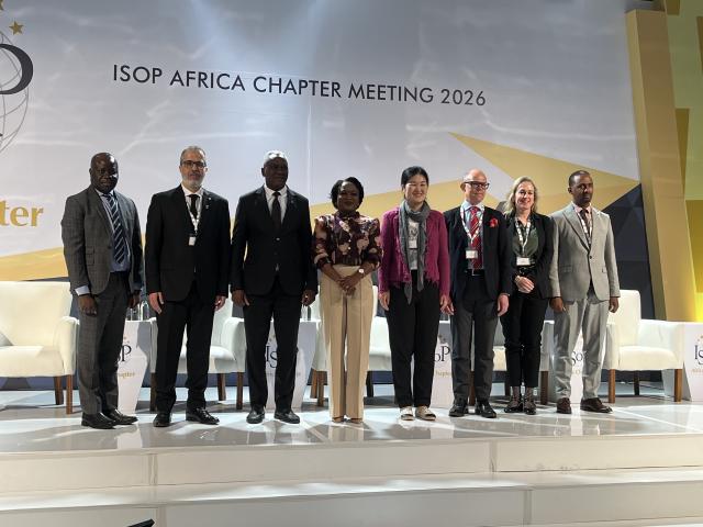 WINDHOEK, 19 May 2026 - Representatives from the Ministry of Health, World Health Organisation (WHO), and various speakers at the official opening of the International Society of Pharmacovigilance (ISoP) Africa Chapter meeting in Windhoek. (Photo by: Justina Shuumbwa) NAMPA