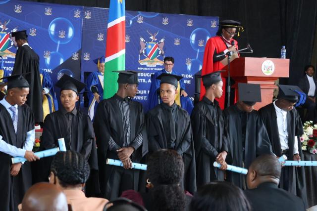 WINDHOEK, 20 MAY - Over 600 learners with Special Educational Needs and Disabilities (SEND) received vocational certificates accredited by the Namibia Qualifications Authority in Windhoek on Wednesday, marking a significant milestone. (Photo by: Uakutura Kambaekua) NAMPA.