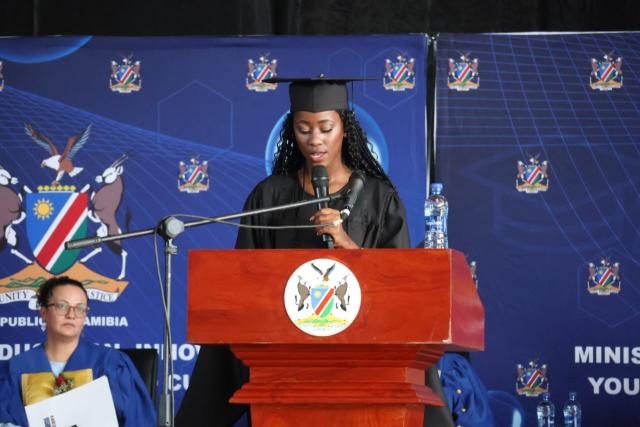 WINDHOEK, 20 MAY 2026 - Otja Uandara graduated with a certificate in Early Childhood Development from Eros Girls’ School in Windhoek, overcoming significant challenges as a student with special needs. (Photo by: Uakutura Kambaekua) NAMPA.