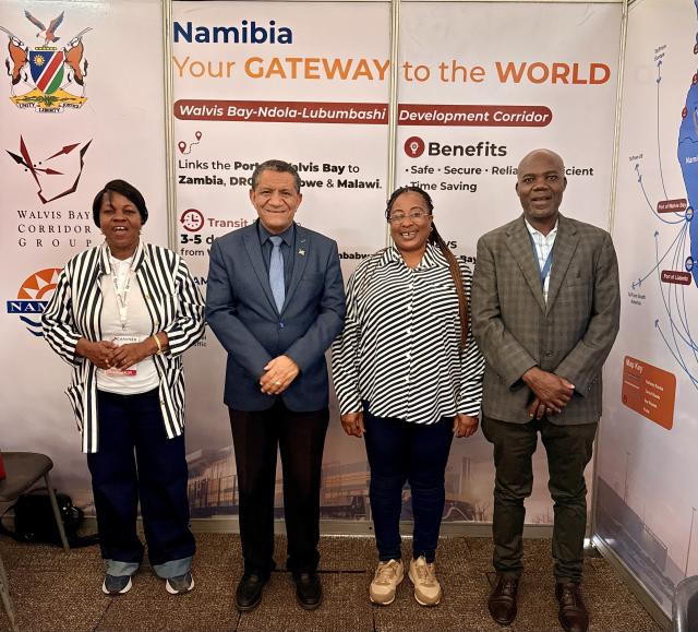 WINDHOEK, 27 MAY 2026 - Namibian High Commissioner to Zambia, Goms Menette pictured with participants at the Copperbelt Agricultural, Mining, Industrial, Networking and Enterprise Exhibition (CAMINEX) 2026 held in Kitwe from 19 to 21 May 2026. (Photo: Contributed) NAMPA