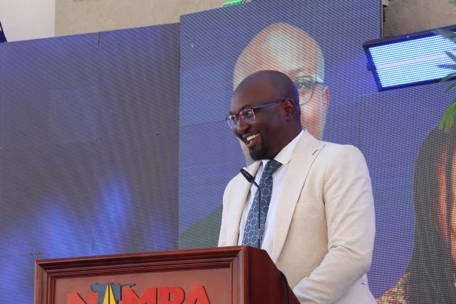 WINDHOEK, 04 June 2026 - Namibia Press Agency acting editorial manager and head of commercial, Confidence Musariri, speaking at the launch of effective communicators conference in Windhoek on Thursday. 

(Photo by: Chelva Wells) NAMPA 